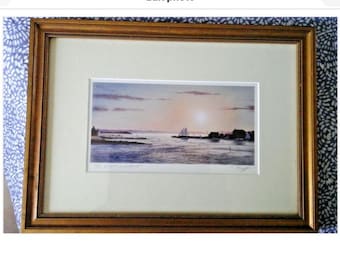 The Point Wesport - Print Of the Original Paint By Robert Duff - Signed By The Autor.