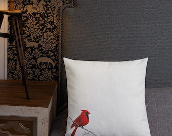 Red Cardinal Decorative throw Pillow