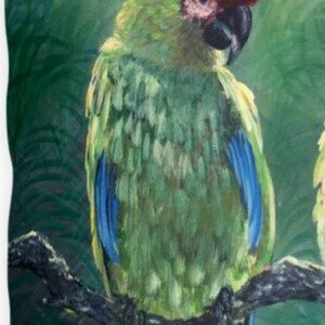 Love Birds Parrots Throw Pillow is a great accent pillow for a bedroom or living Room pillow or entryway. Tropical pillow image 8