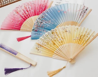 Folding Fan Korean Traditional Bamboo Hand Fan