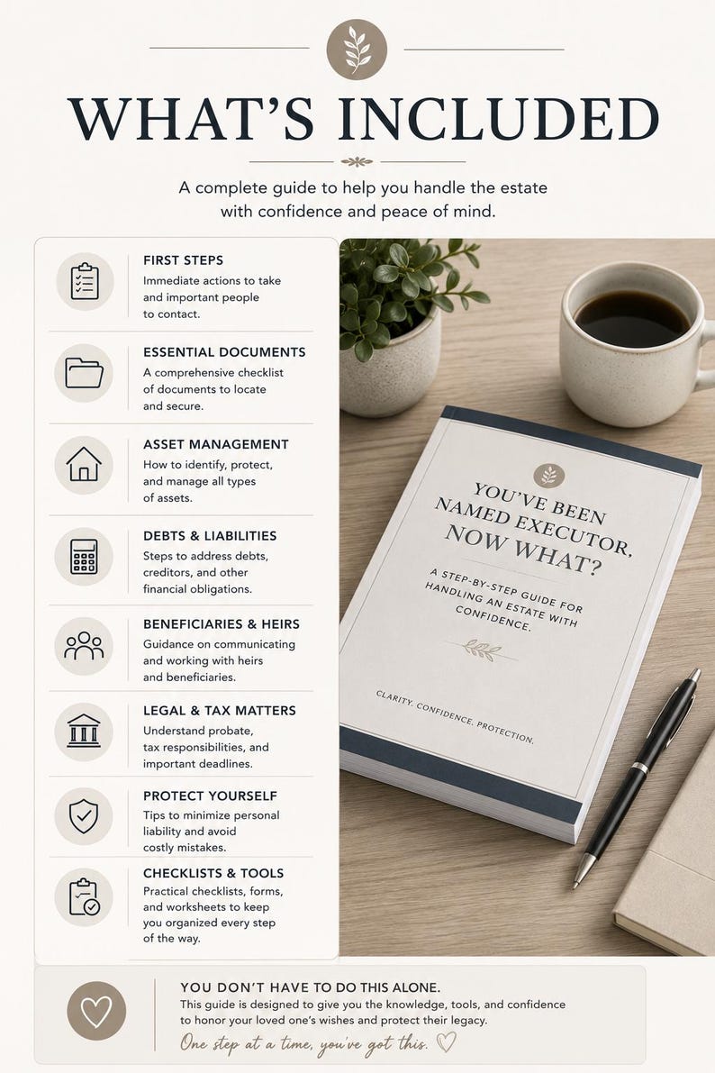 General Executor Checklist.pdf Executor Checklist PDF You've Been Named Executor Now What Estate ...
