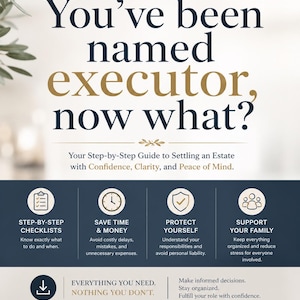exeutor checklist PDF You've Been Named executor nun, was Nachlass Settlement Anleitung Nachlass Checkliste executor Aufgaben Nachlassorganisator