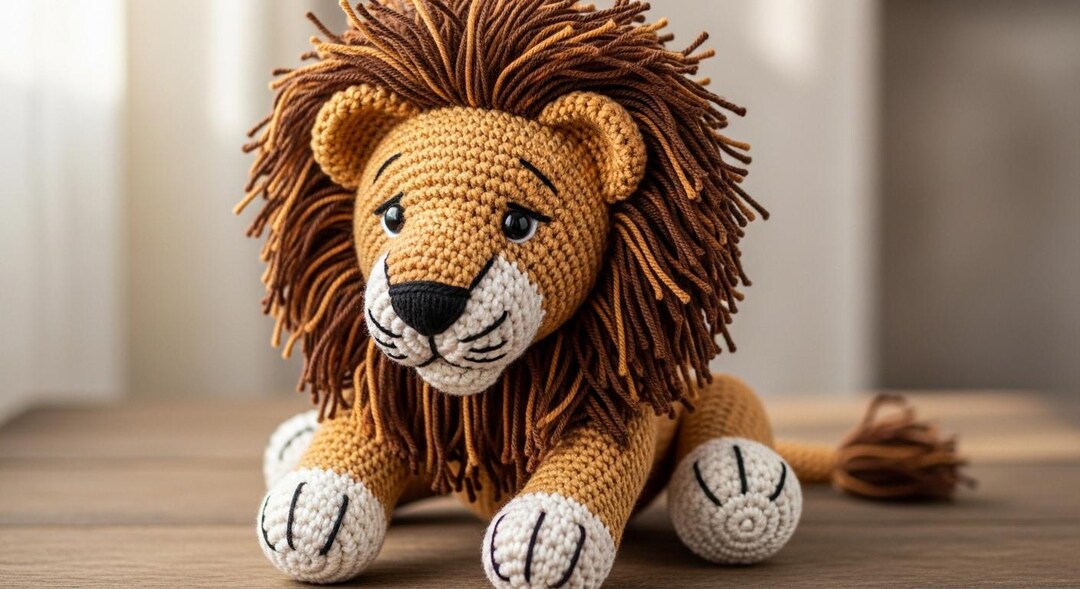 Lion Crochet Pattern | Cute Baby Lion Plushie | Crochet Lion Amigurumi ...