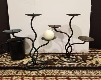 Bougeoirs en fer