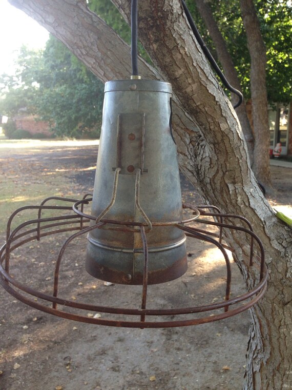 Items similar to industrial hanging lamp spot light metal ...