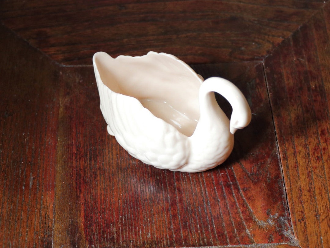 Vintage Lenox Swan Small Pastel Pink Fine China Blue/green Etsy