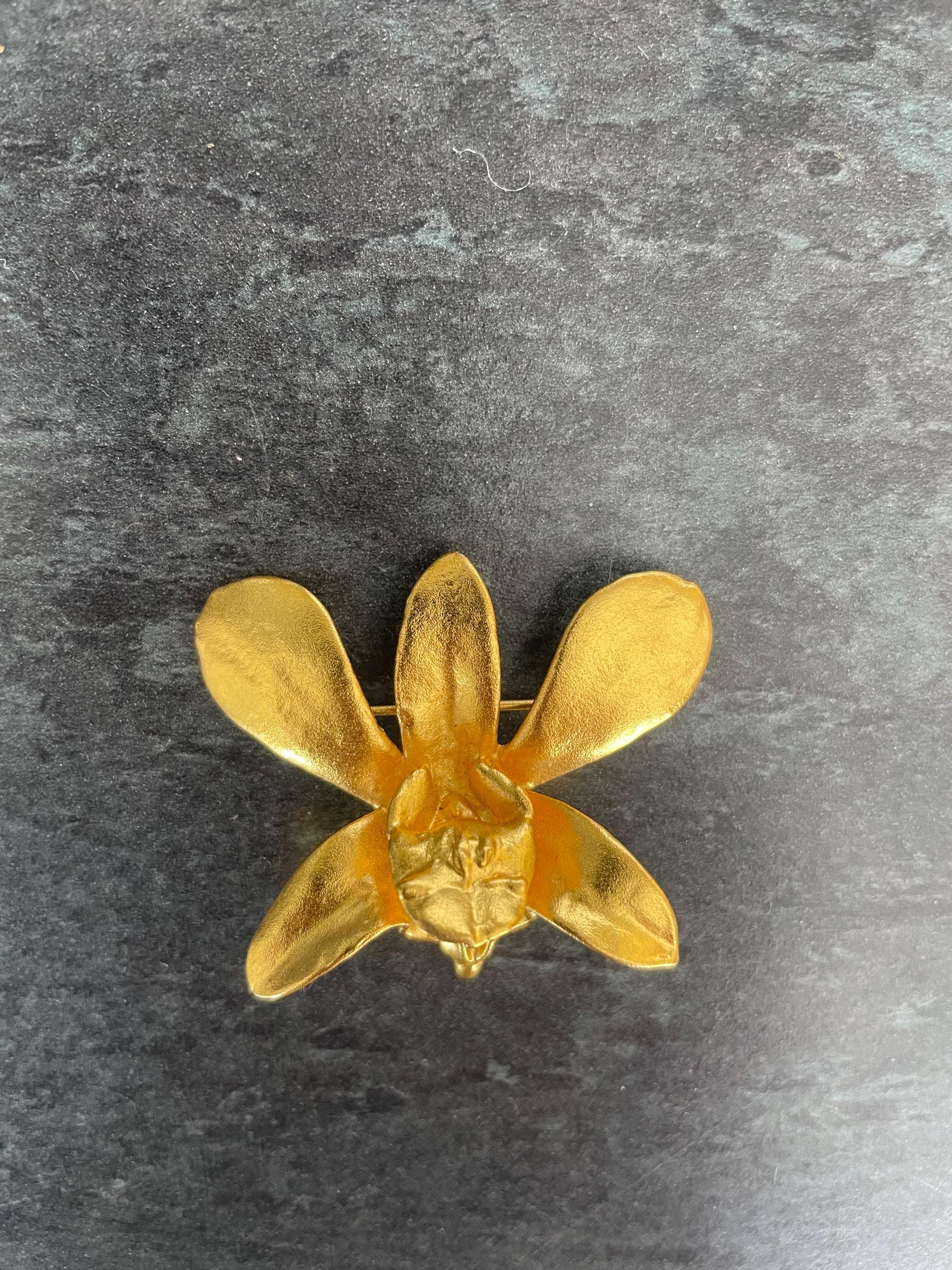 Singapore orchid brooch - Etsy 日本