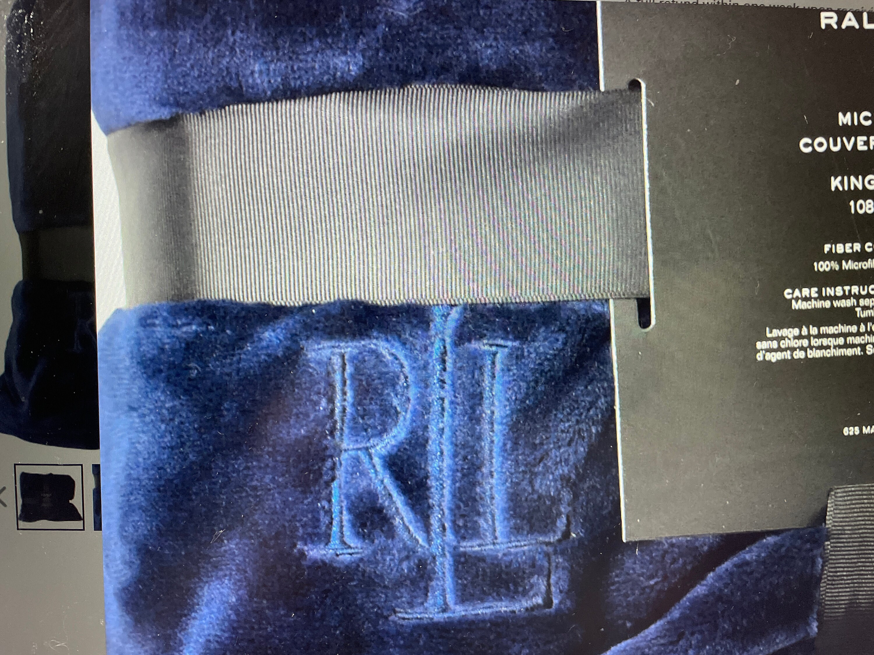 ラルフローレン　フリースブランケット MADE IN USA Ralph Lauren Polo Oakwood Red & White Throw Blanket 50