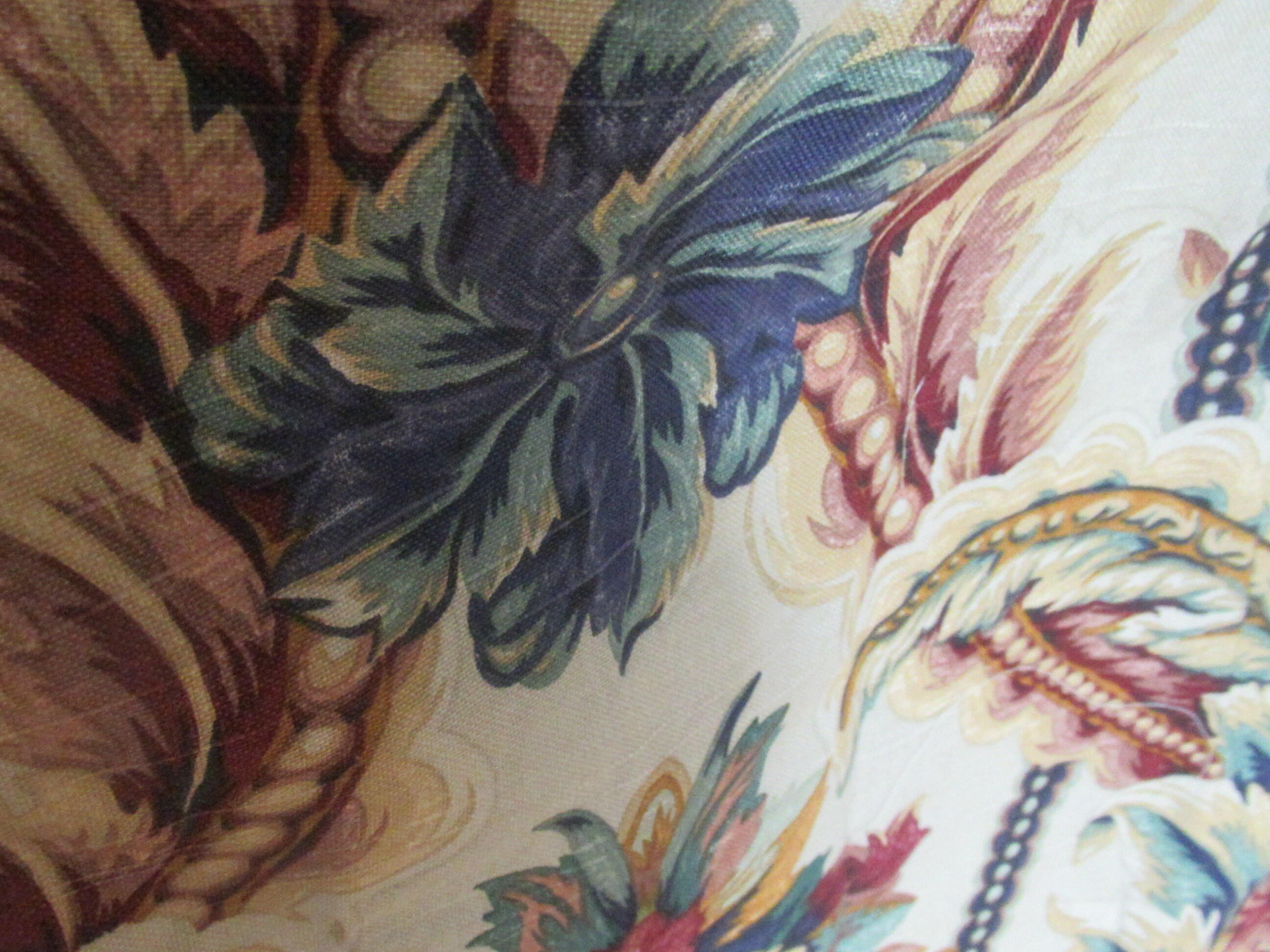 Pr 2 Panels Drapes Bedruckte Baumwolle mit Falten und Haken | Etsy