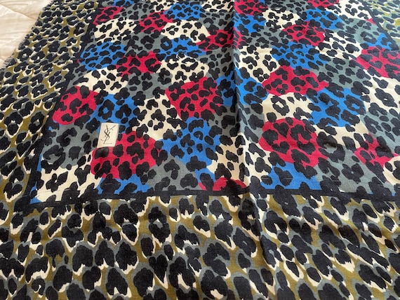 Red Blue Leopard Print Twilly Scarf Set - Deal of The Night 062123