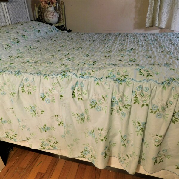 Ruffle Bedspread Etsy