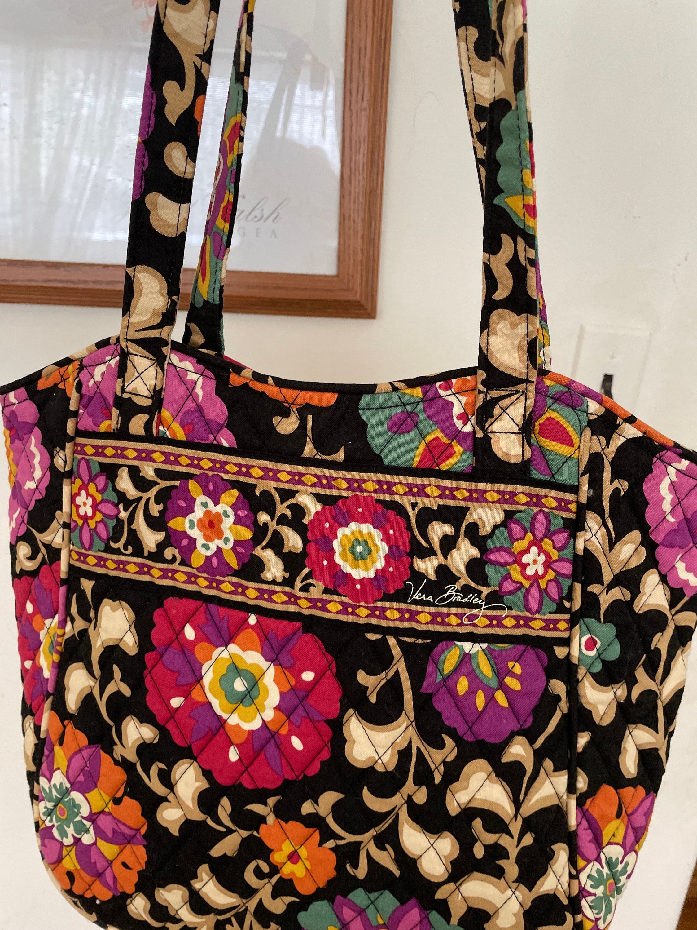 Vera Bradley レディース ミニストローバックパック ブックバッグ, ネイビー ストライプ ストロー, One Size 並行輸入品 ヴェラ・ブラッドリー ブックバッグ ストロー ミニ バックパック 財布