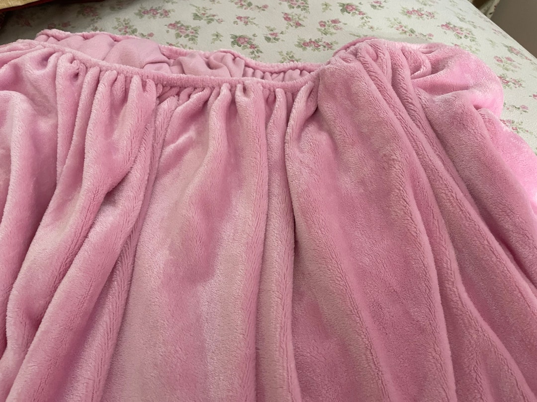 Pink Velour Fitted Sheet for Full Size Bed Good Elastic Deep Etsy