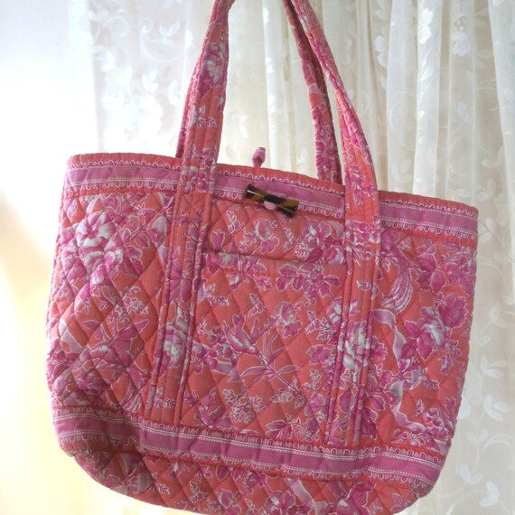 pink vera bradley tote