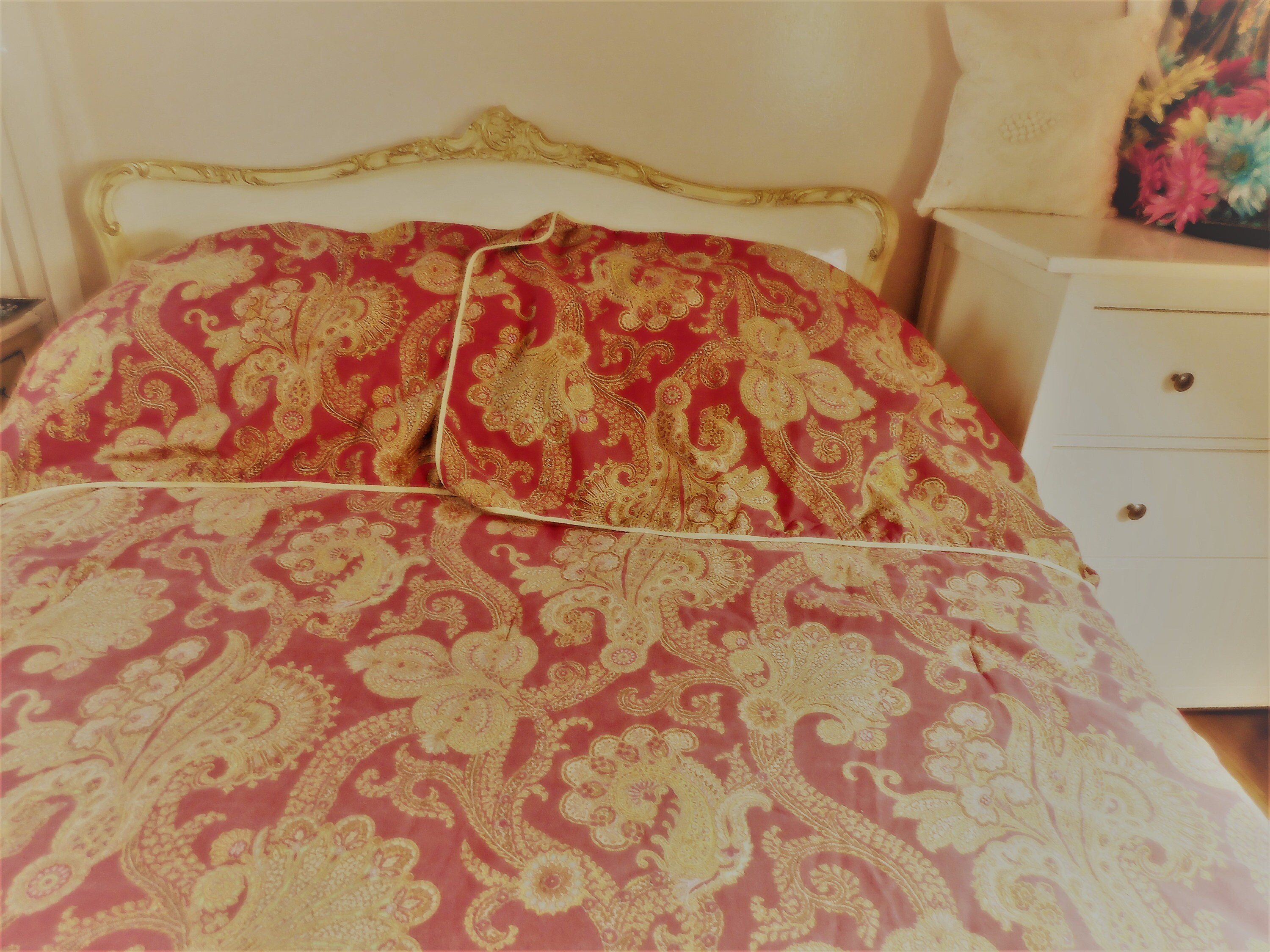 3 Pc Set Chaps Ralph Lauren King French Country Paisley Etsy