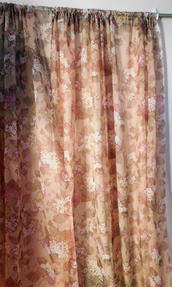Martha Stewart Drapes 4 Panels 2 Window Drape Valances Sheer Etsy
