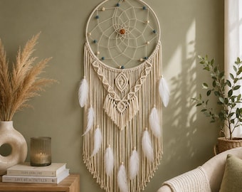 Dream Catcher Tapestry Diy Woven Wind Chime Wall Hanging