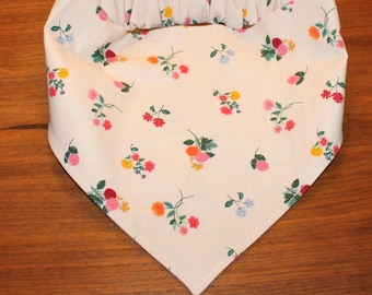 Bandana elasticizzata per cani – Stampa floreale Rifle Paper Pink Dahlia, collo elastico, taglie XS-XL