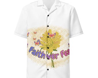 Faith Over Fear Front Button Shirt