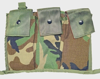 GWOT M81 Woodland Camo MOLLE ii Bandoleer 6 Mag 5.56 USGI Nos