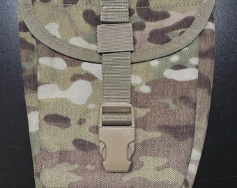 USGI OCP Multicam Molle ii E-Tool Trifold Shovel Pouch Cover Carrier NEW