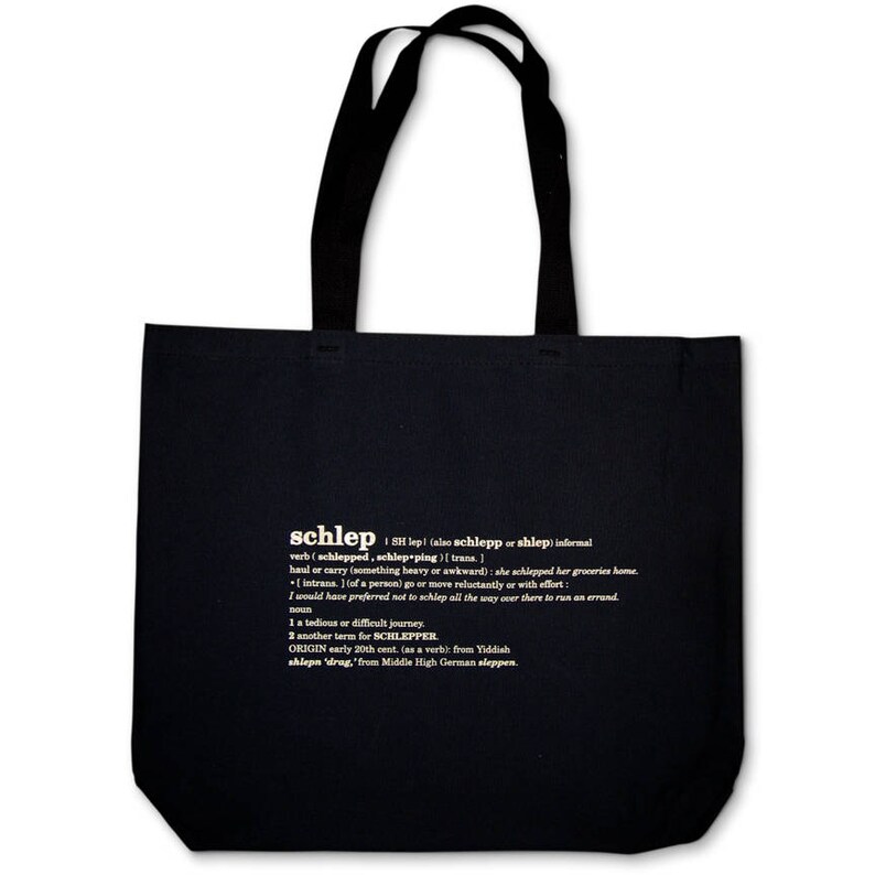 3 Black 3 schlep Recycled Canvas Tote Bags SALE
