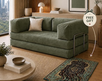 Modular Sofa, Floor Couch, Livingroom Sofas, Corduroy Fabric Couch, Floor Sofa, Livingroom couch, Gaming Couch, Floor Seat Pillow