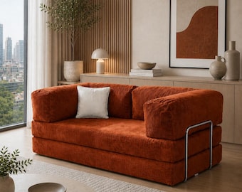 Modular Sofa, Floor Couch, Corduroy Fabric Couch, Floor Sofa, Livingroom couch, Gaming Couch, Floor Seat Pillow