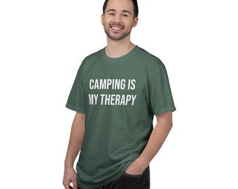 Camping Is My Therapy - Comfort Colors T-Shirts