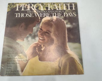 Vintage 1960s Percy Faith & His Orchestra – Those Were the Days Vinyl LP Record – Classic Easy Listening Album