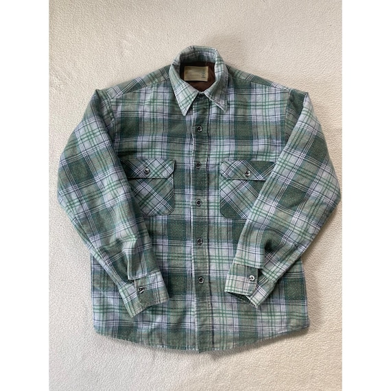 Vintage 80s Sears Fieldmaster Mens Medium Shirt Jacke… - Gem