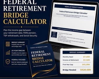 Federal Retirement Bridge Calculator - Excel Workbook