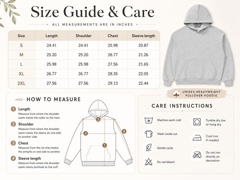 Unisex Heavyweight Cotton Hoodie, 530 GSM Oversized Pullover, Drop Shoulder Streetwear Sweatshirt, Thick Minimal Hoodie image 7