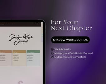 Shadow Work Journal | Jungian, Hermetic, Kabbalah Healing Guide (Digital Download)