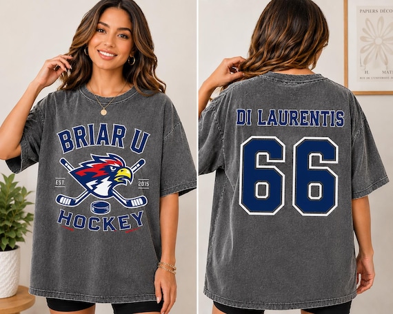 Custom Briar U Hockey Comfort Colors Shirt, Briar University Shirt, Off-Campus Hockey t-shirt, Hockey Romance graphic tee