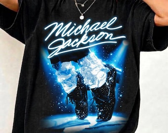 Camiseta vintage de Michael Jackson, camiseta de Jackson, camiseta de Michael Jackson, camiseta de Jackson, camiseta de Michael King Of Pop, regalo para fans de Michael, camiseta para fans de MJ