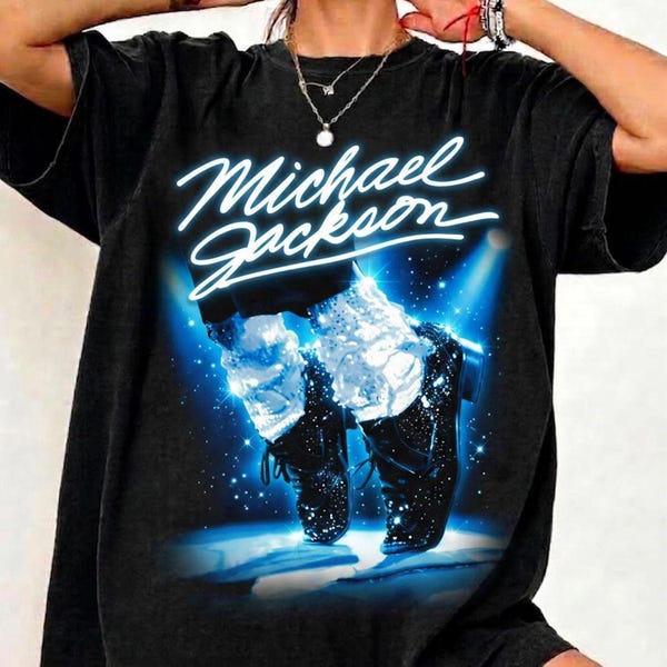 Chemise vintage Michael Jackson, chemise Jackson, t-shirt Michael Jackson, chemise Jackson, chemise Michael King Of Pop, cadeau fan Michael MJ Fan Tee
