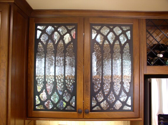 Cabinet Door Panel Insert In Decorative Iron Design Name Is Etsy