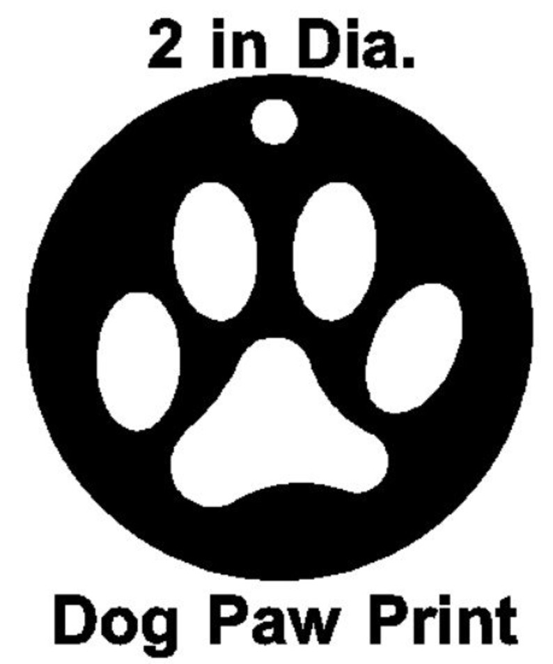 Custom Dog Paw Print Metal Keychain Metal Laser Cut Quality Keychain