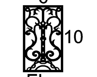 Elon mini insert sample custom decorative mullion door kitchen bath cupboard insert wine door personalize accent hutch cabinetry metal