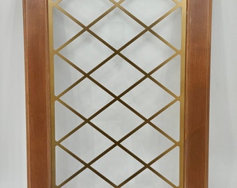 Lattice cabinet door insert custom decorative mullion door kitchen bath homeware insert wine door personalize accent hutch cabinetry metal