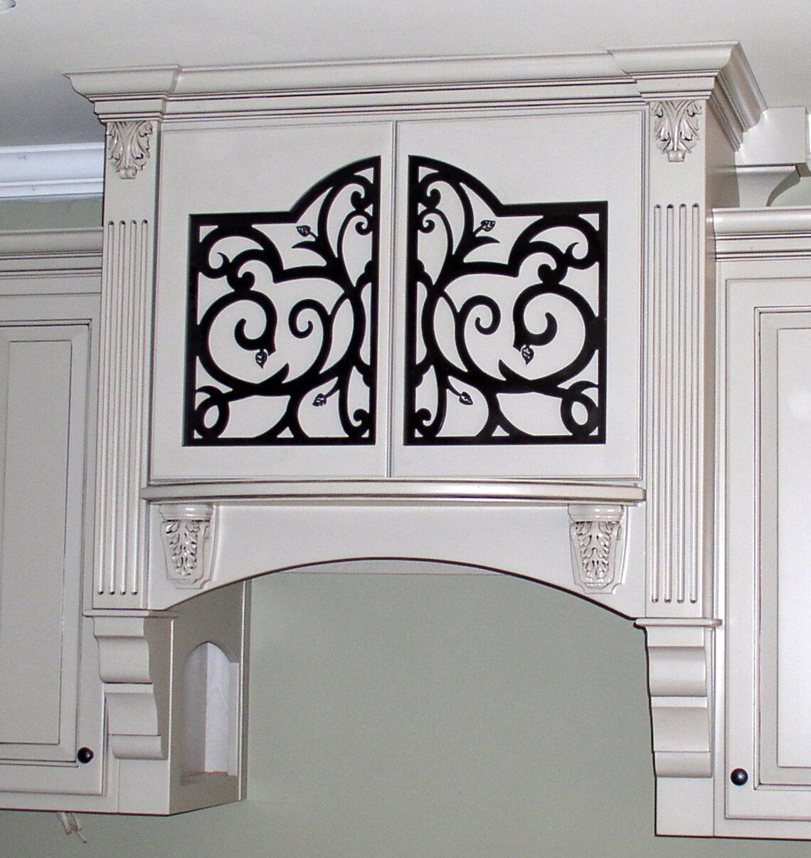 Door Panel Insert in decorative iron.. Etsy