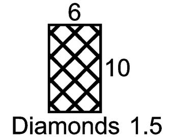 Diamonds 1.5 mini insert sample custom decorative mullion door kitchen bath cupboard insert wine door personalize accent hutch cabinetry