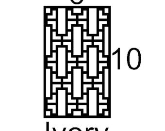 Ivory mini insert sample custom decorative mullion door kitchen bath cupboard insert wine door personalize accent hutch cabinetry metal