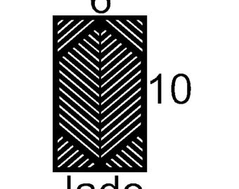 Jade mini insert sample custom decorative mullion door kitchen bath cupboard insert wine door personalize accent hutch cabinetry metal