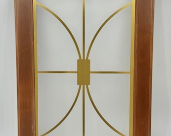 Ivan cabinet door insert custom decorative mullion door kitchen bath cupboard insert wine door personalize accent hutch cabinetry metal