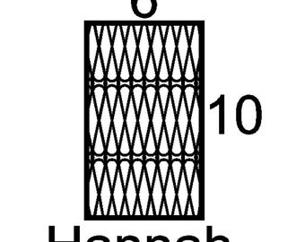 Hannah mini insert sample custom decorative mullion door kitchen bath cupboard insert wine door personalize accent hutch cabinetry metal