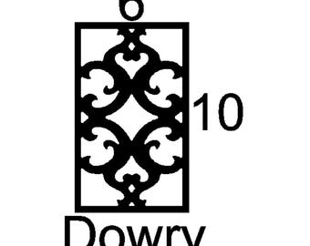 Dowry mini insert sample custom decorative mullion door kitchen bath cupboard insert wine door personalize accent hutch cabinetry metal