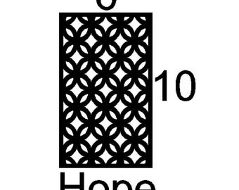 Hope mini insert sample custom decorative mullion door kitchen bath cupboard insert wine door personalize accent hutch cabinetry metal