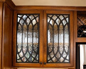 Howland Custom Metal Cabinet Door Insert Sample: Decorative Accent Hutch Accent (6x10 inches)